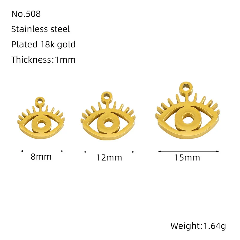 Wholesale Jewelry 316L Stainless Steel Smiley Face Pendant Necklace With 18K Gold Electroplating For Women - Image 6