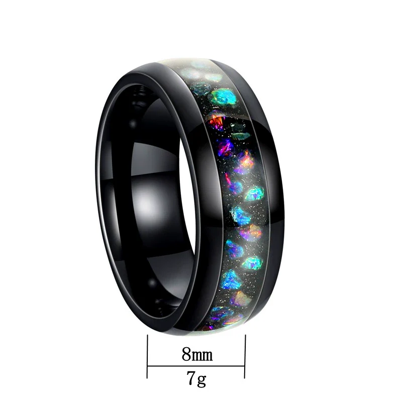 Wholesale Jewelry Titanium Steel Couple Ring Electroplated With Letters Numbers Text Pattern - Image 5