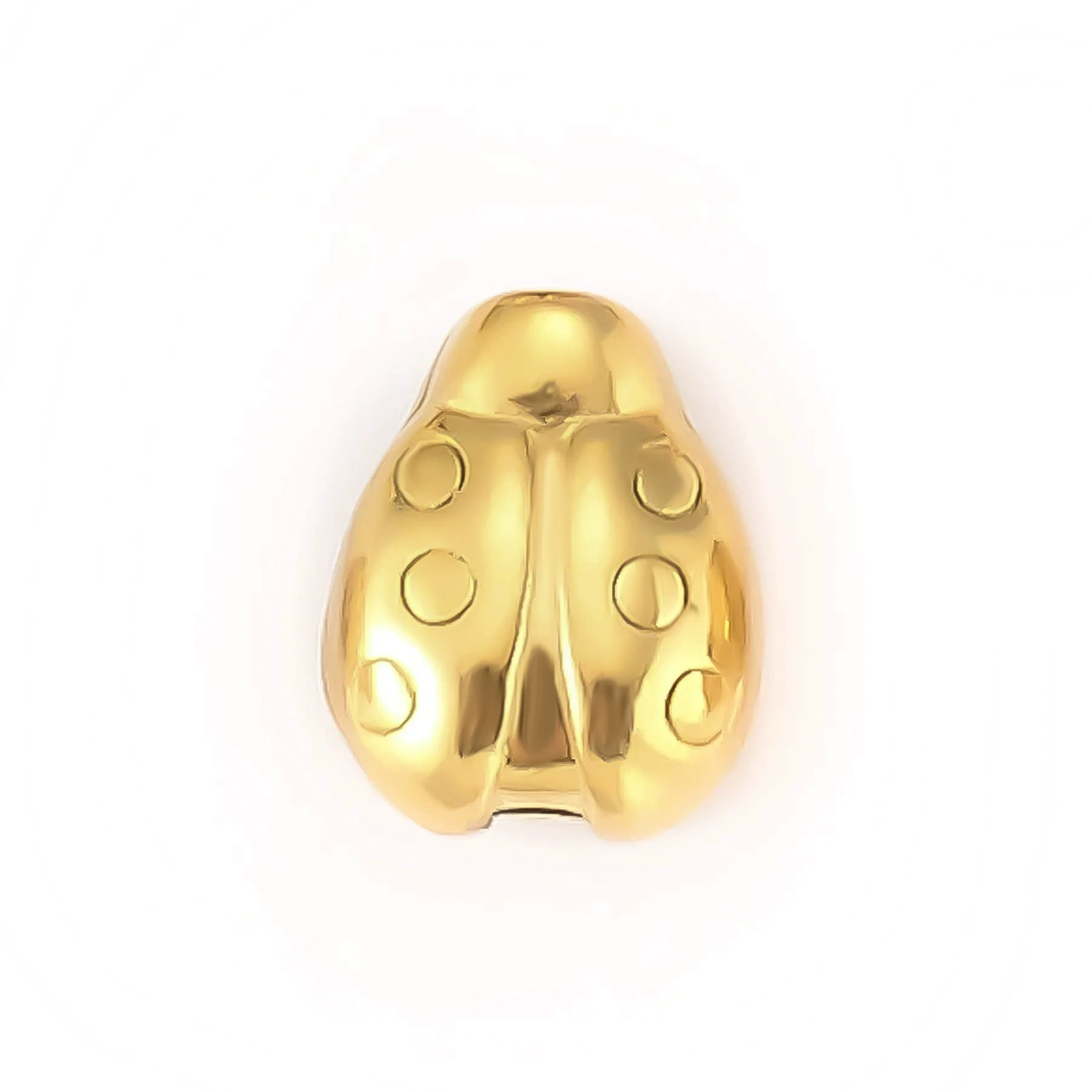 Wholesale Jewelry Titanium Steel Loose Beads Spacer Beads Love Embossed Perforated Fashion Style Drum Beads With Gold Plating - Image 7