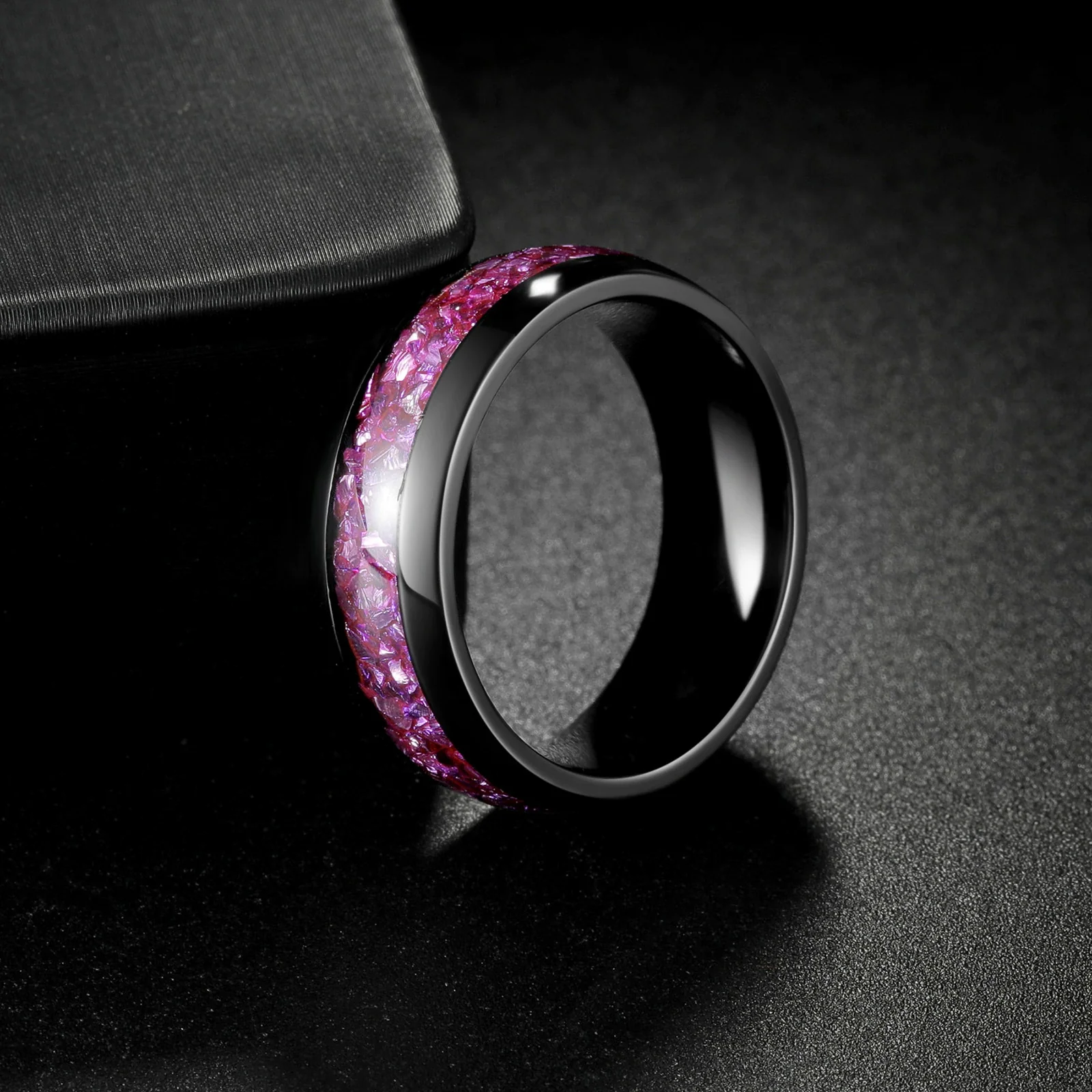 Wholesale Jewelry Titanium Steel Ring With Letters Numbers Text Pattern For Unisex Electroplated - Image 4