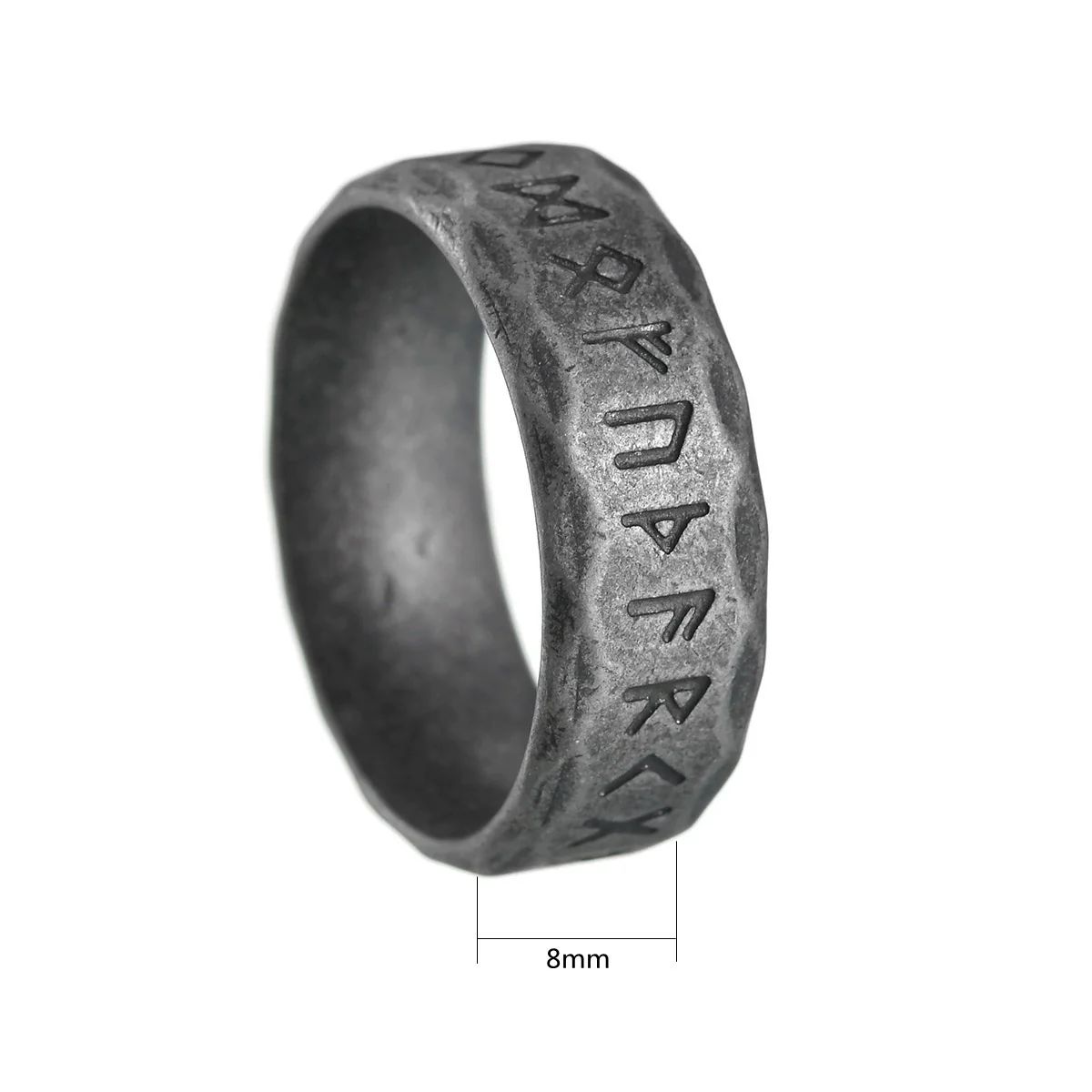 Wholesale Jewelry Titanium Steel Unisex Ring Bracelet With Ancient Silver Style And Letters Numbers Text Pattern Electroplated - Image 10