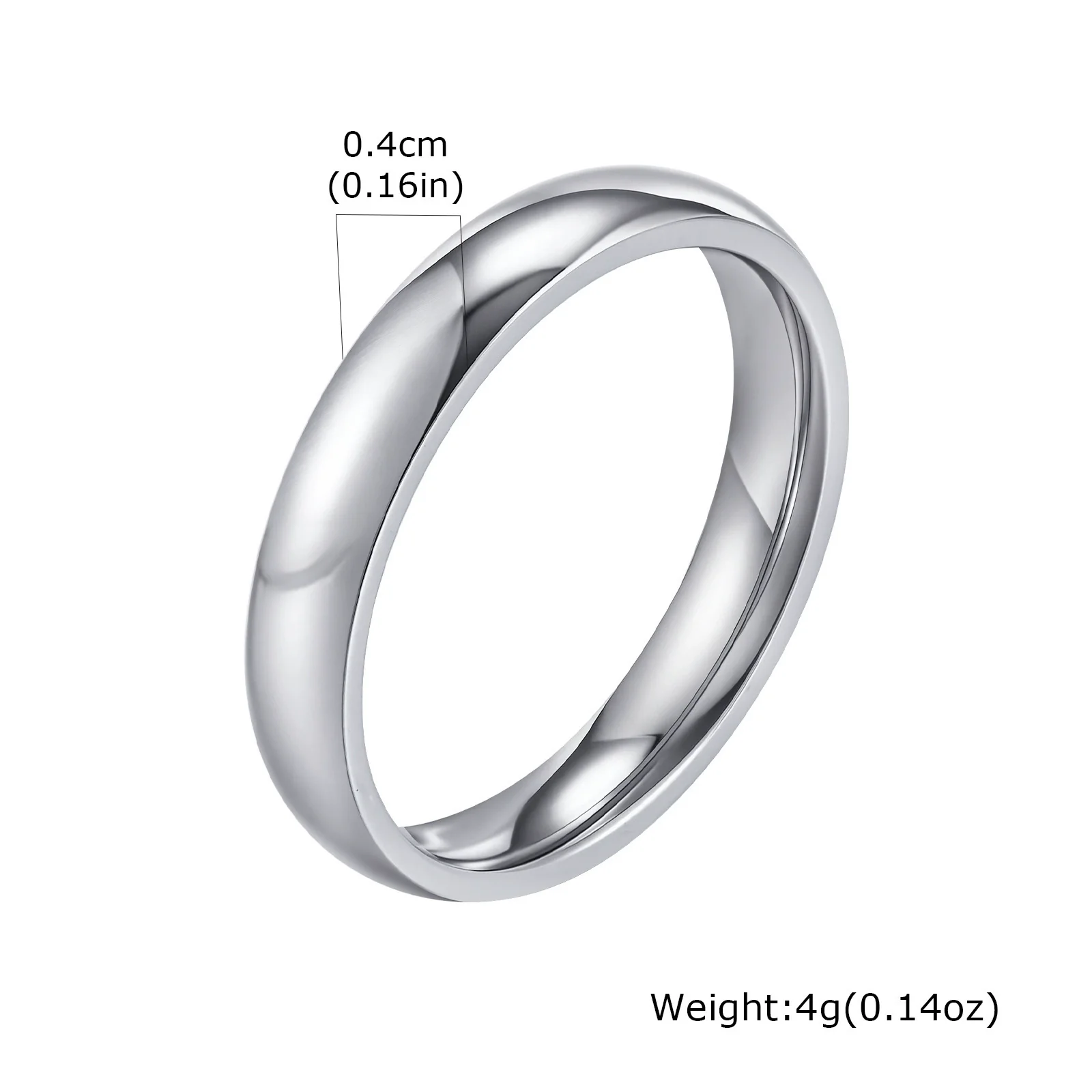 Wholesale Jewelry Unisex Couple Ring Geometric Titanium Steel Electroplated Gold Fashion - Image 6