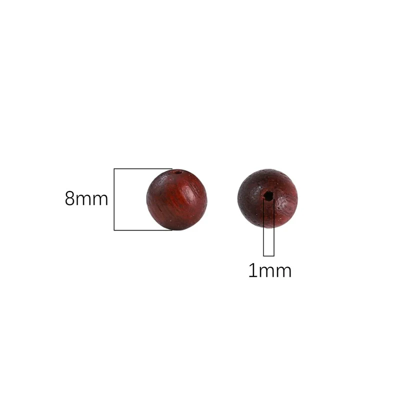 Wholesale Jewelry Wooden Round Bead Antique Handmade Oil Treated Beaded Bracelet Accessories - Image 2