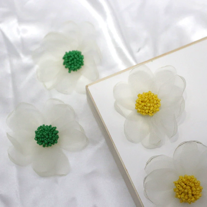 Wholesale Lace Flower Stud Earrings With S925 Silver Needle Fresh Fairy Temperament - Image 4
