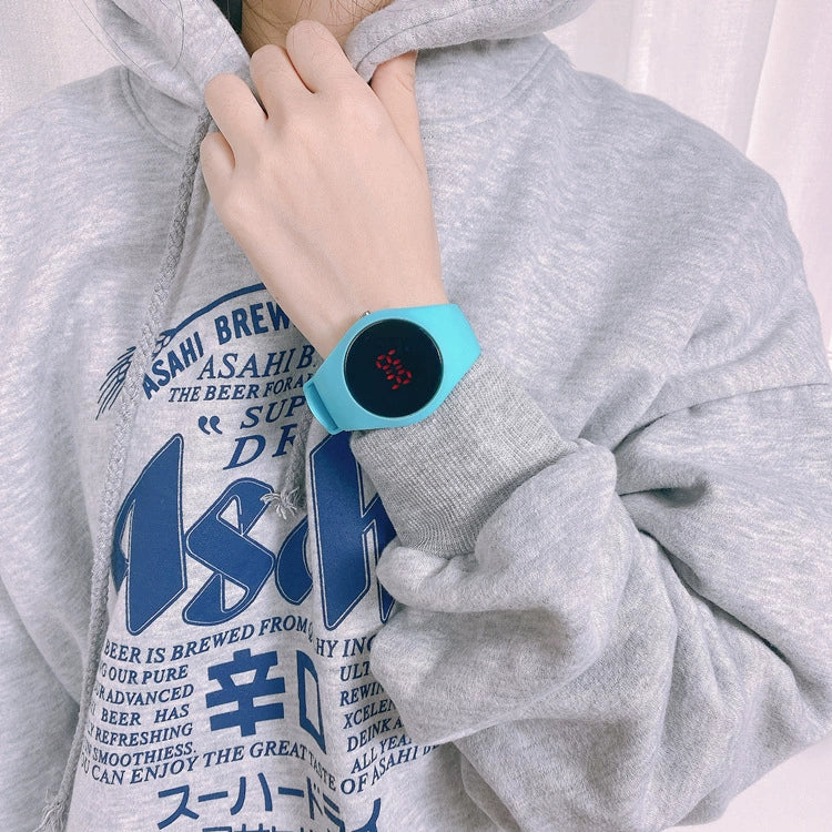 Wholesale Led Electronic Couple Watch Plastic Case Stainless Steel Buckle Silicone Strap Round Dial Leisure Style - Image 10