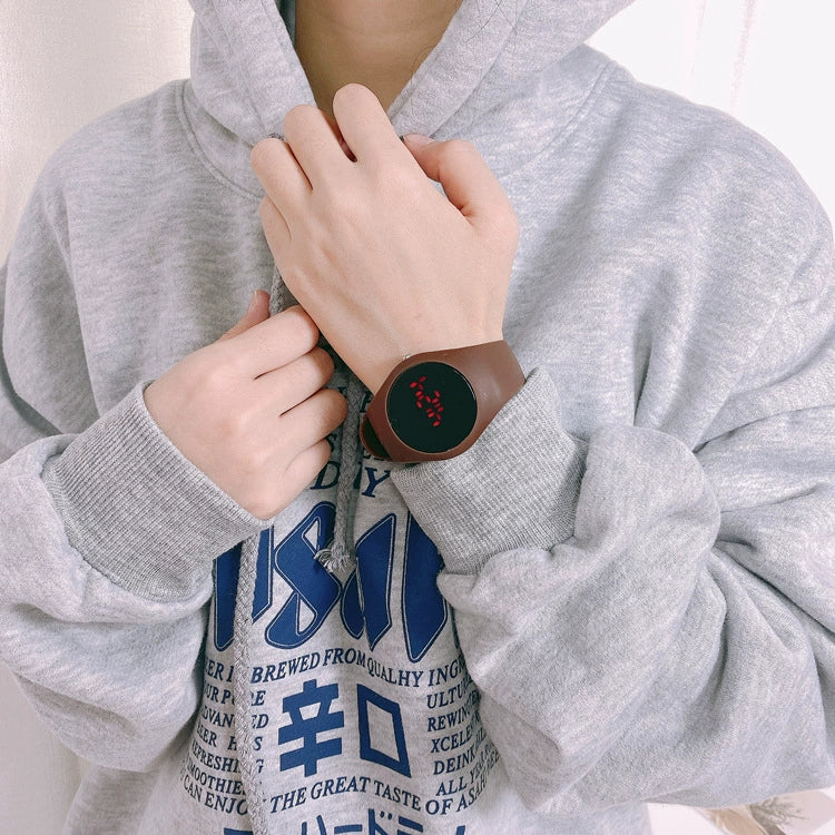 Wholesale Led Electronic Couple Watch Plastic Case Stainless Steel Buckle Silicone Strap Round Dial Leisure Style - Image 11
