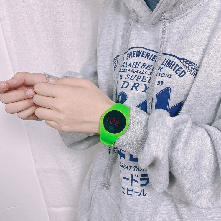 Wholesale Led Electronic Couple Watch Plastic Case Stainless Steel Buckle Silicone Strap Round Dial Leisure Style - Image 7