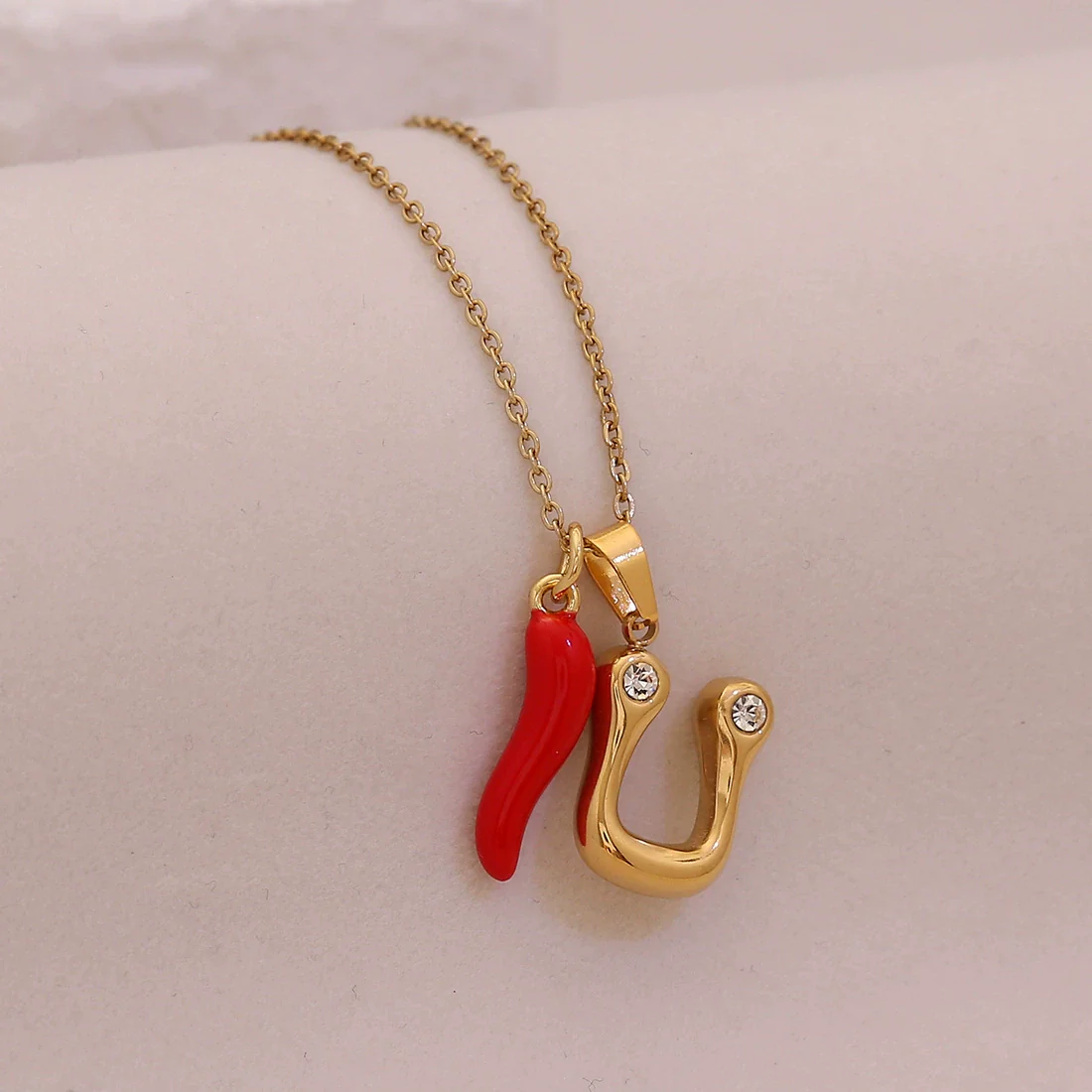 Wholesale Letter Pendant Necklace Stainless Steel Personalized Style - Image 24