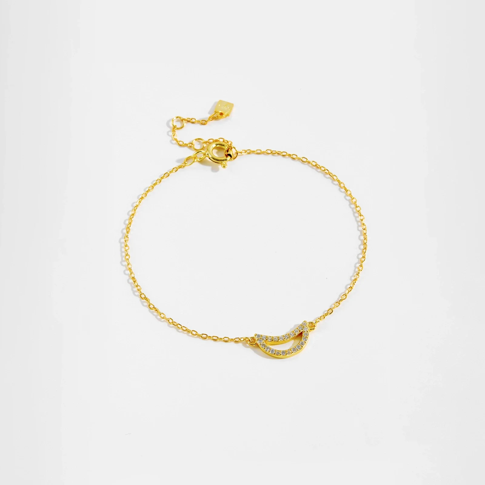 Wholesale Light Luxury Geometric S925 Sterling Silver Bracelet Electroplated With Platinum And 18K Gold For Women And Unisex - Image 4