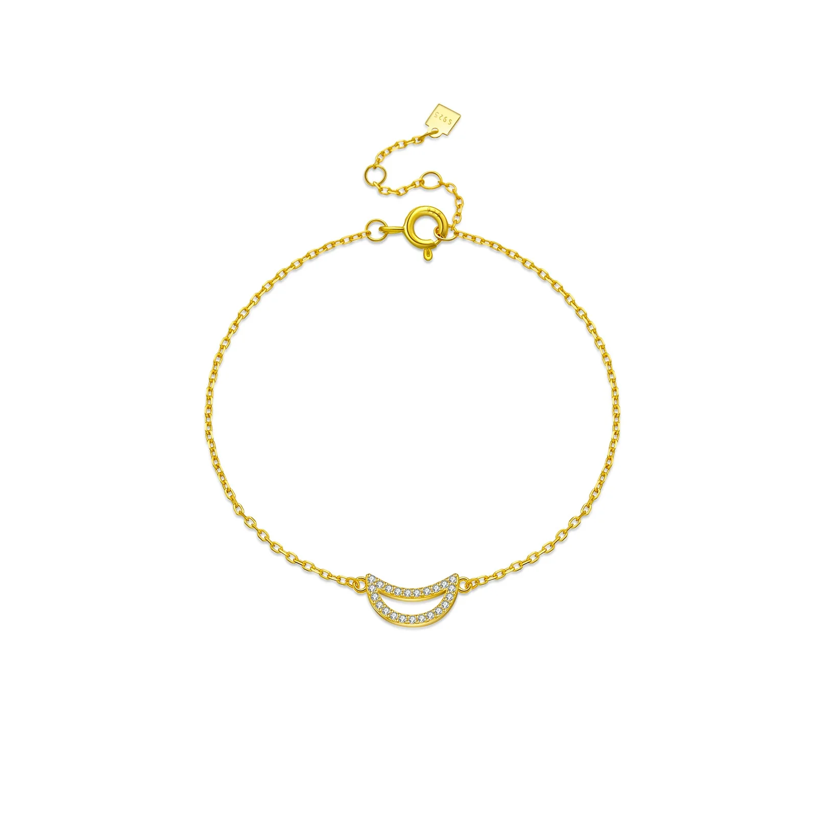 Wholesale Light Luxury Geometric S925 Sterling Silver Bracelet Electroplated With Platinum And 18K Gold For Women And Unisex - Image 7