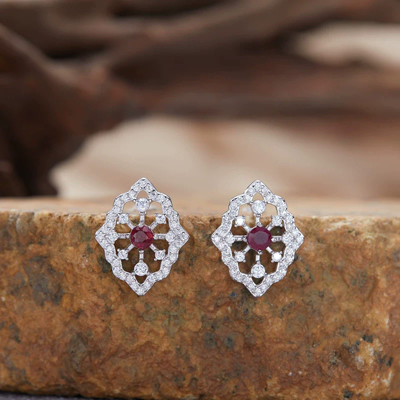 Wholesale Light Luxury Geometric Silver Pendant Necklace With Natural Gemstones - Image 10