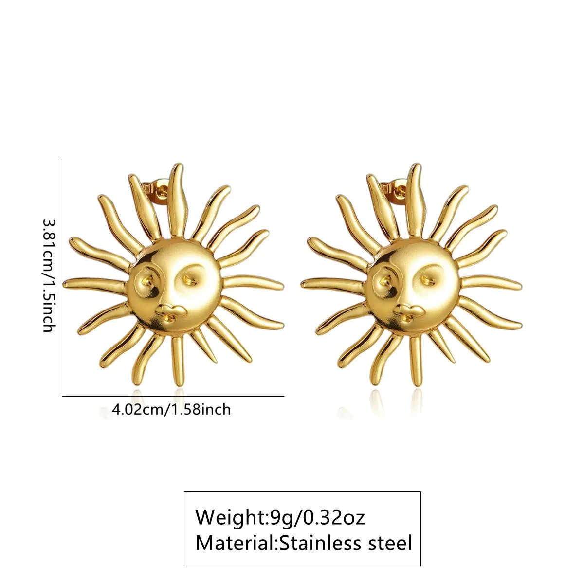 Wholesale Light Luxury Minimalist Geometric Electroplated Stainless Steel Earrings For Women - Image 5