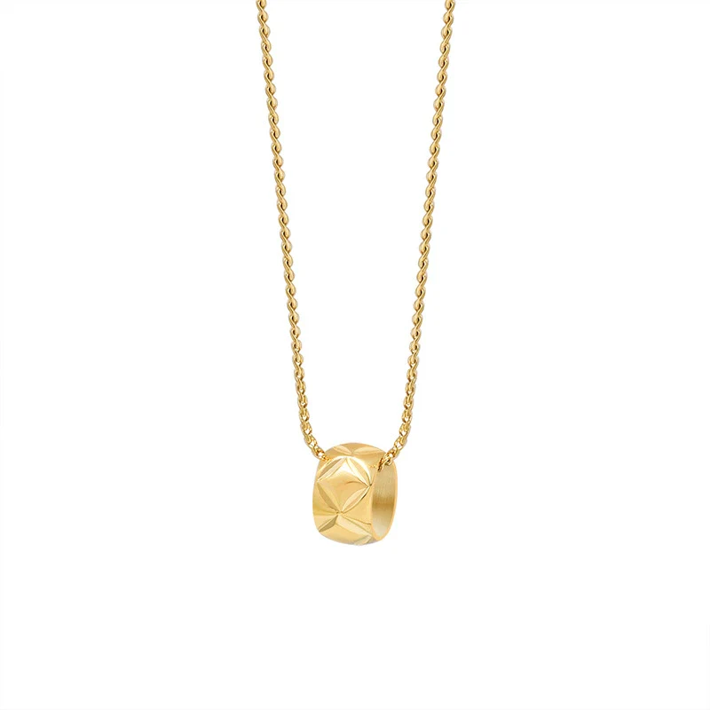 Wholesale Light Luxury Necklace 316L Stainless Steel 18K Gold Plated Geometric Style For Women - Image 5