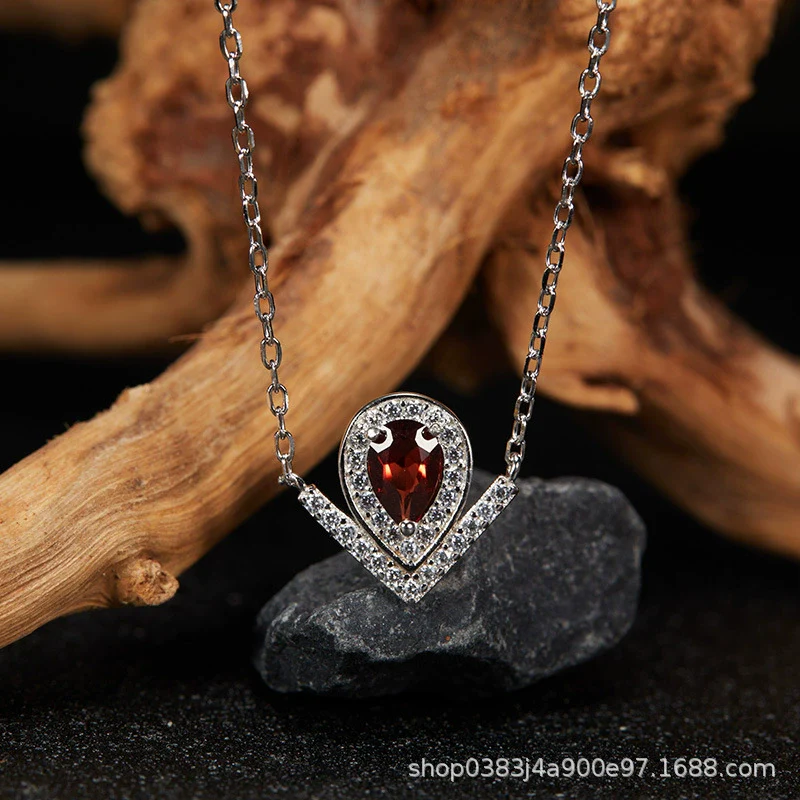 Wholesale Light Luxury Niche Style Vshaped Geometric Silver 925 Sterling Silver Plated 18K Gold Ring Set With Gems Jewelry Accessories - Image 13