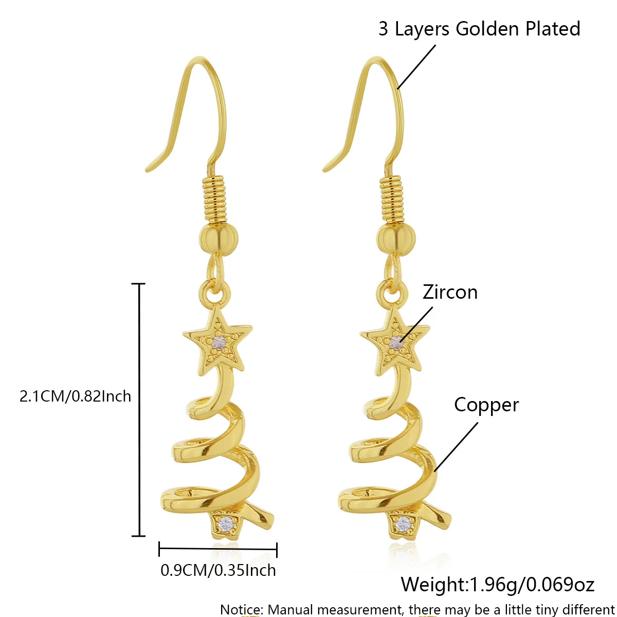 Wholesale Light Luxury Style Christmas Tree Snowman Snowflake Earrings For Women Copper Plated With 925 Silver Ear Needles - Image 7