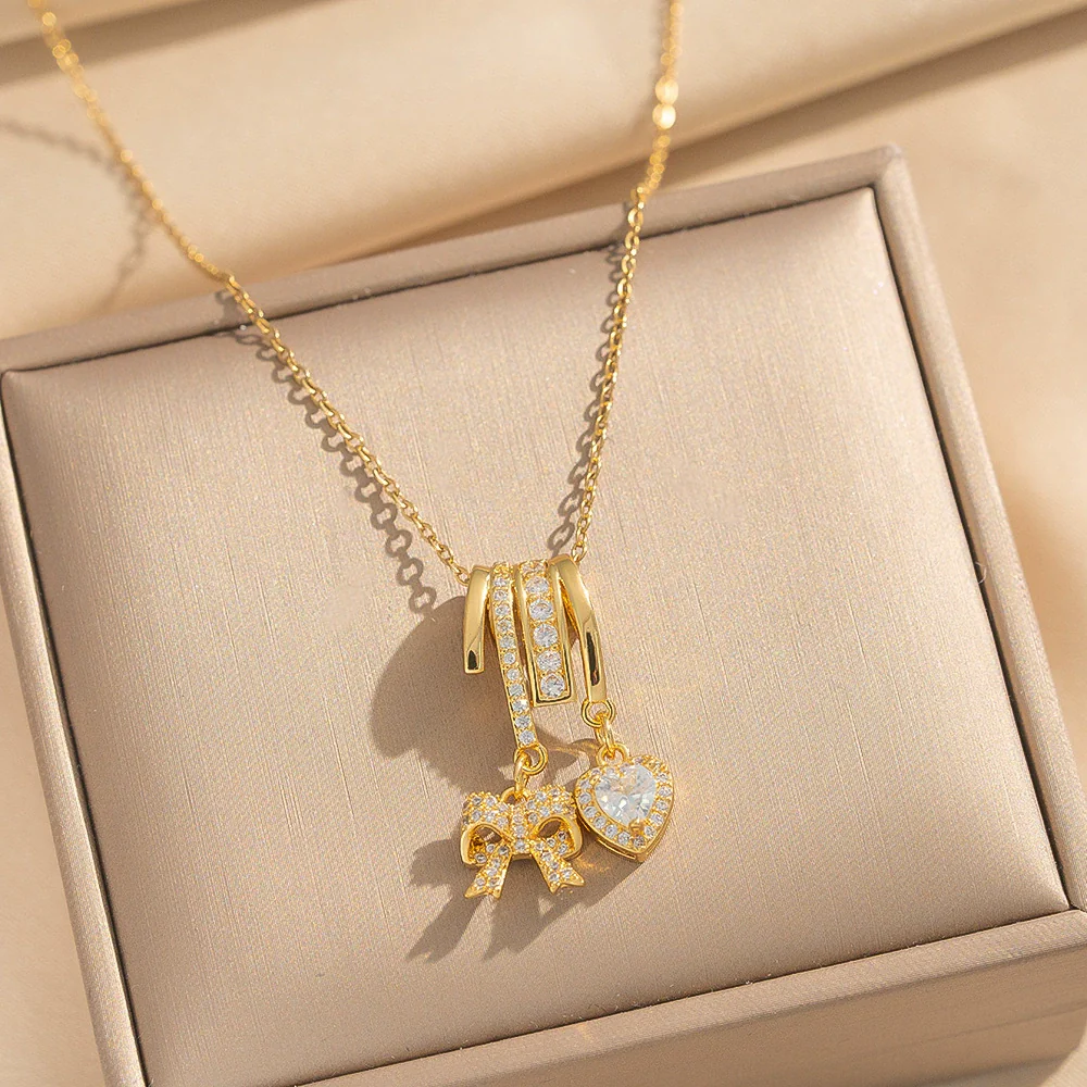Wholesale Light Luxury Style Geometric Wave Pattern 18K Gold Plated Copper Pendant O Word Chain Necklace For Women - Image 38