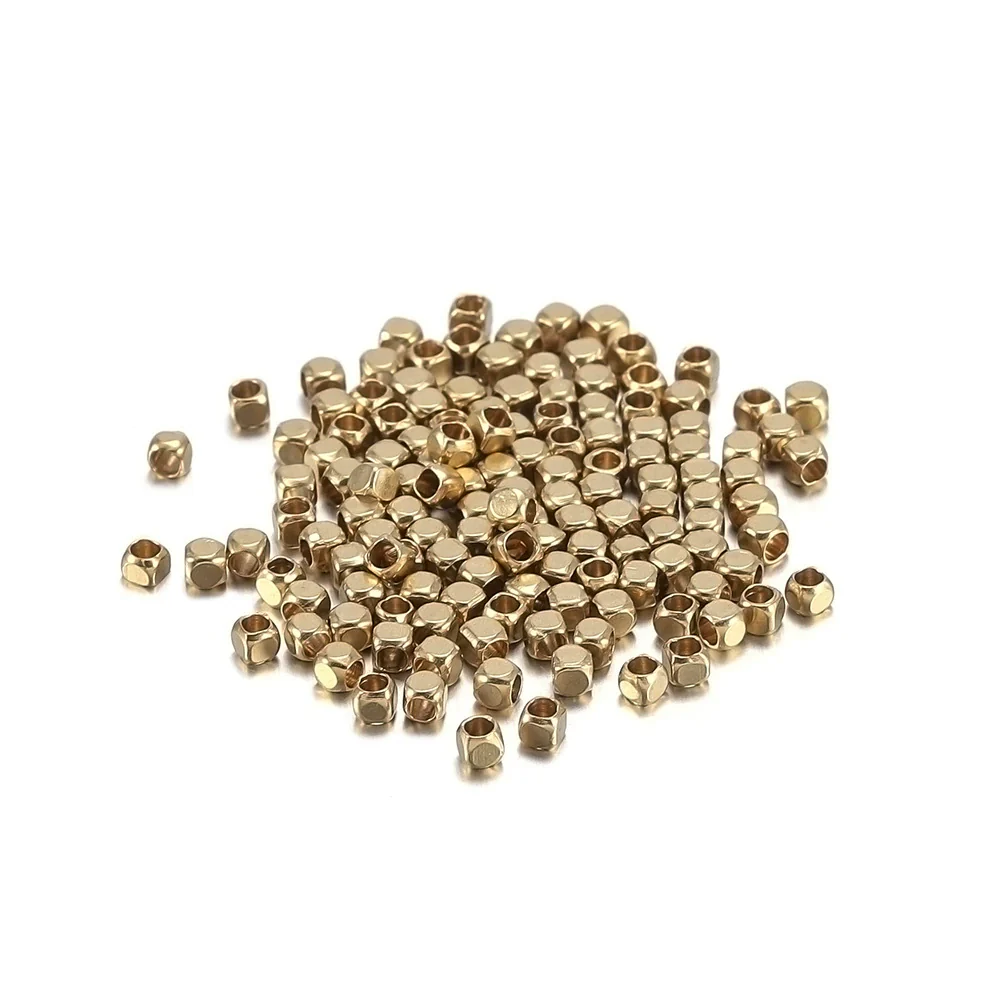 Wholesale Loose Beads Copper Beaded Square Polishing - Image 2