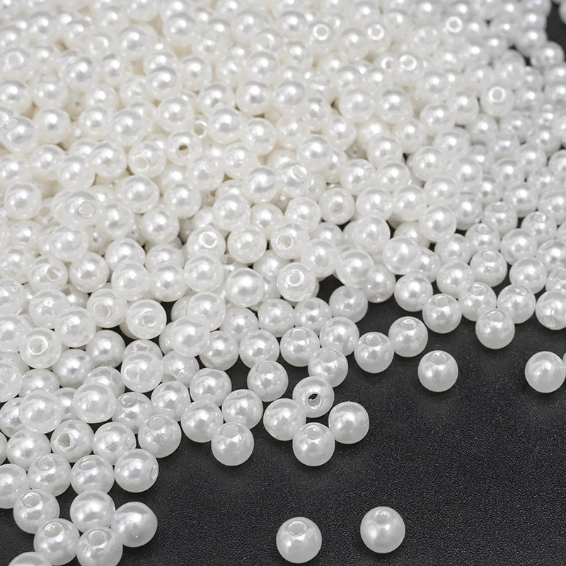 Wholesale Loose Beads Plastic Resin Round Beaded Jewelry Accessories For Diy Handmade Bracelet Necklace - Image 21