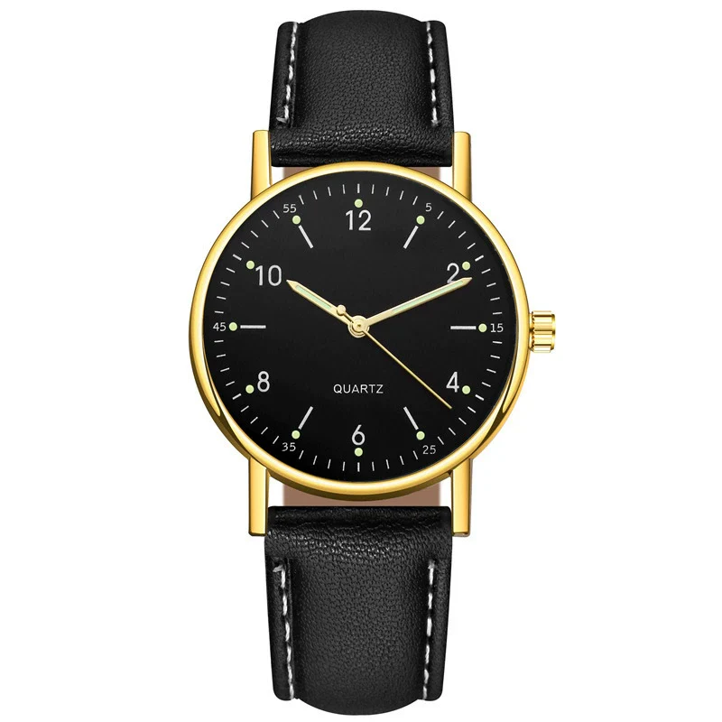 Wholesale Luminous Casual Digital Belt Quartz Watch For Men And Women Metal Case Stainless Steel Buckle Round Dial Ordinary Glass Mirror - Image 13