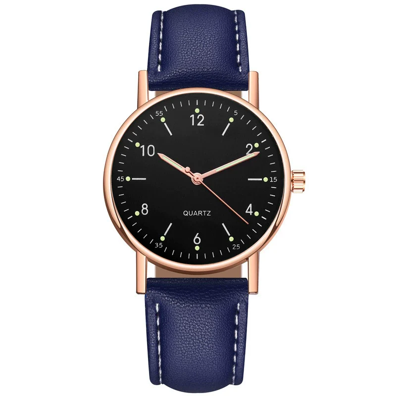 Wholesale Luminous Casual Digital Belt Quartz Watch For Men And Women Metal Case Stainless Steel Buckle Round Dial Ordinary Glass Mirror - Image 22