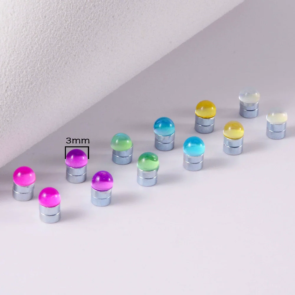 Wholesale Magnetic Nonhole Nose Nails Nonperforated Lip Nails And Ear Bone Nails Electroplated Simple Style - Image 4