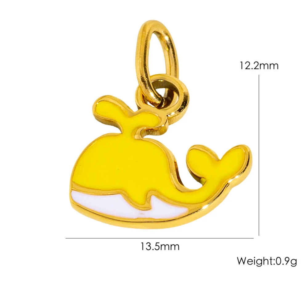 Wholesale Marine Animals Stainless Steel Pendant Jewelry With Electroplating Vacuum In Furnace Process - Image 14