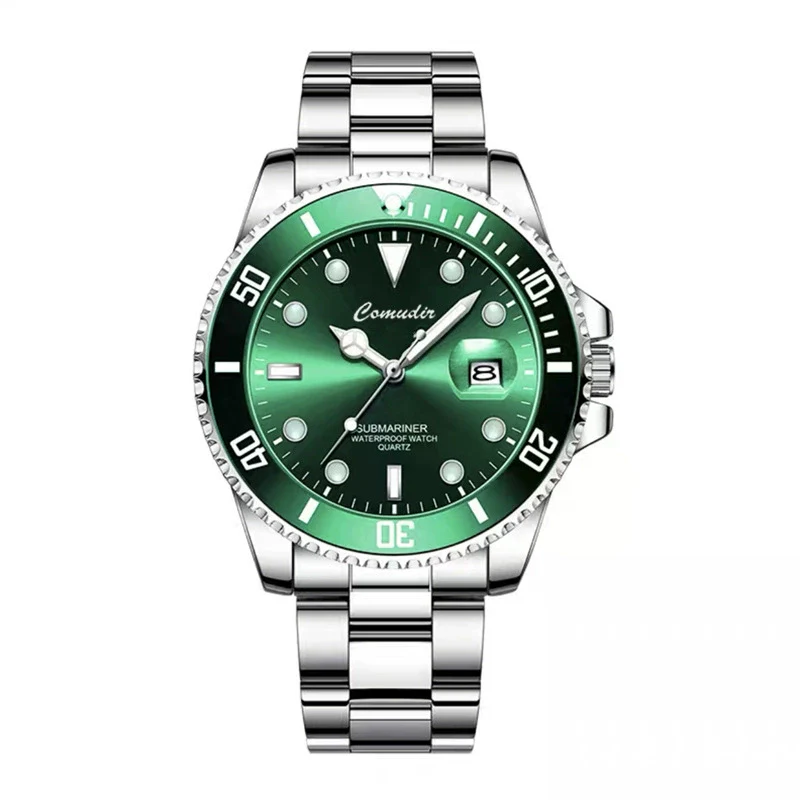 Wholesale Men's Alloy And Stainless Steel Watch Round Dial Luminous Waterproof Trendy Sports Watch - Image 2