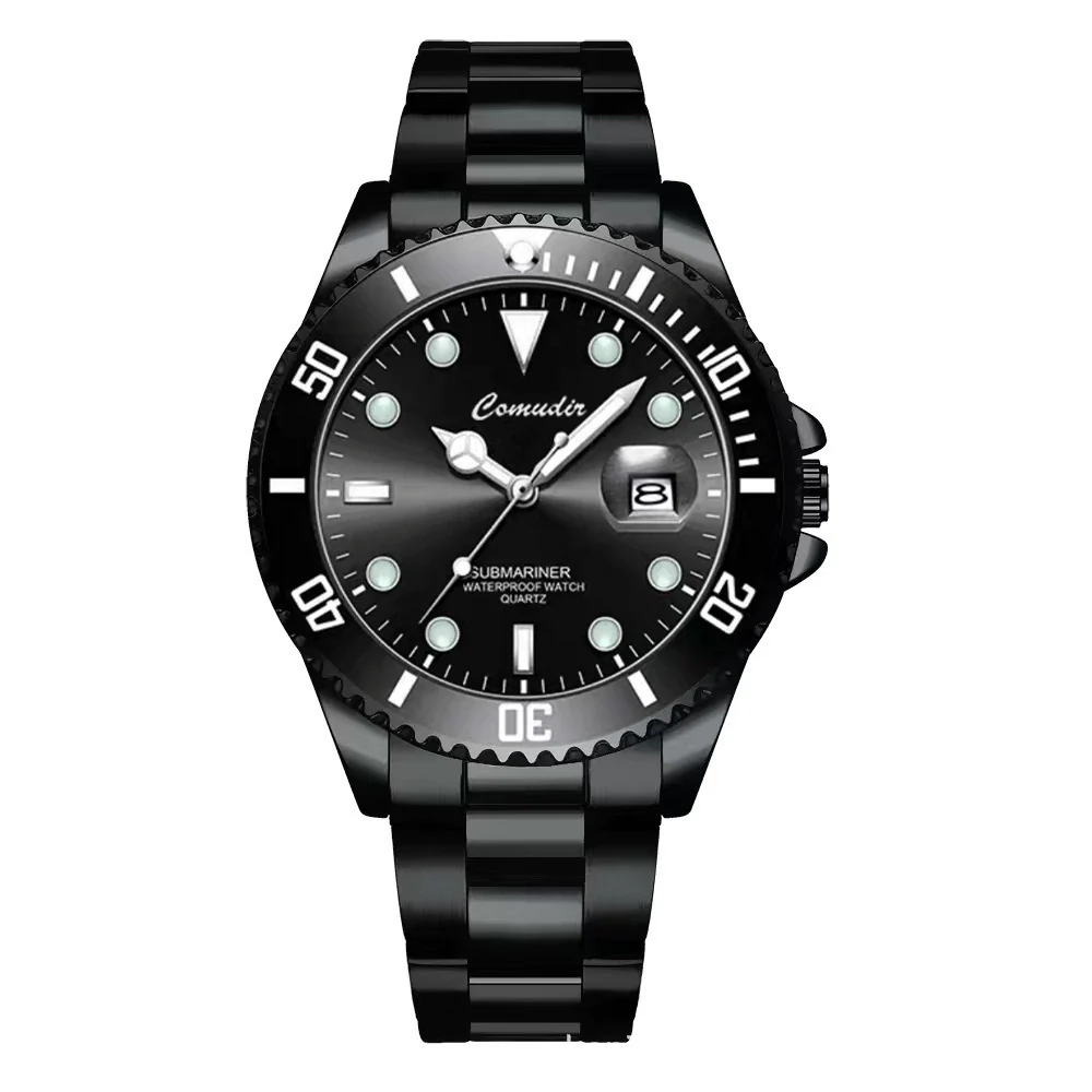 Wholesale Men's Alloy And Stainless Steel Watch Round Dial Luminous Waterproof Trendy Sports Watch - Image 6