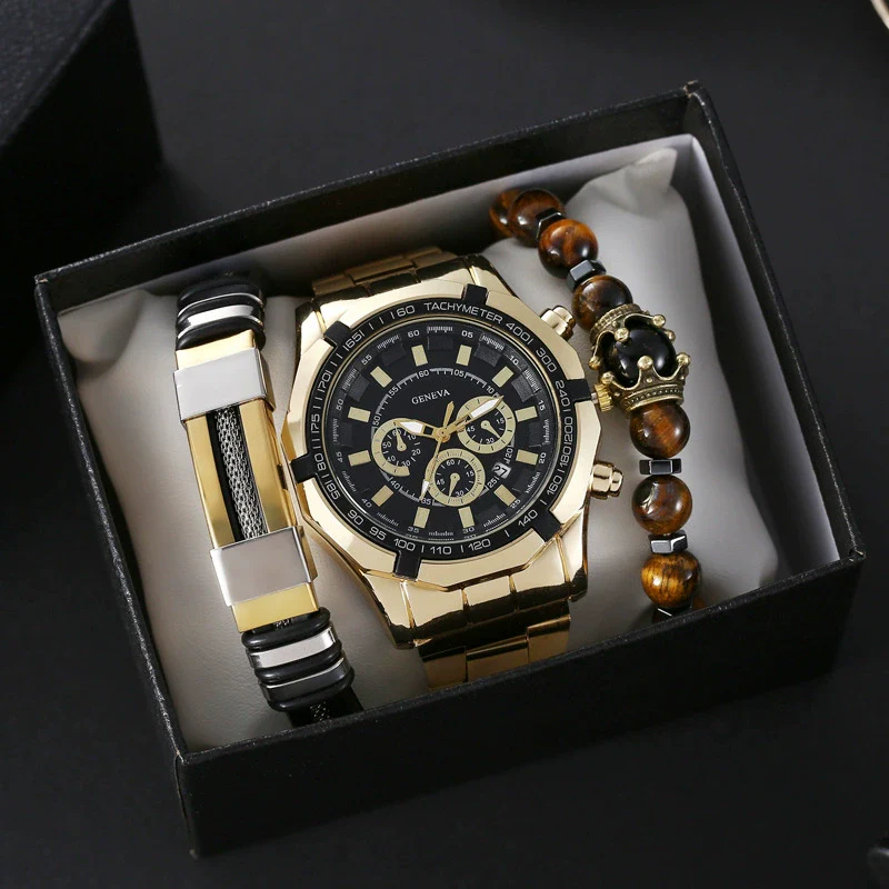 Wholesale Men's Alloy And Titanium Watch With Round Dial Pin Buckle Spiral Crown And Leisure Style