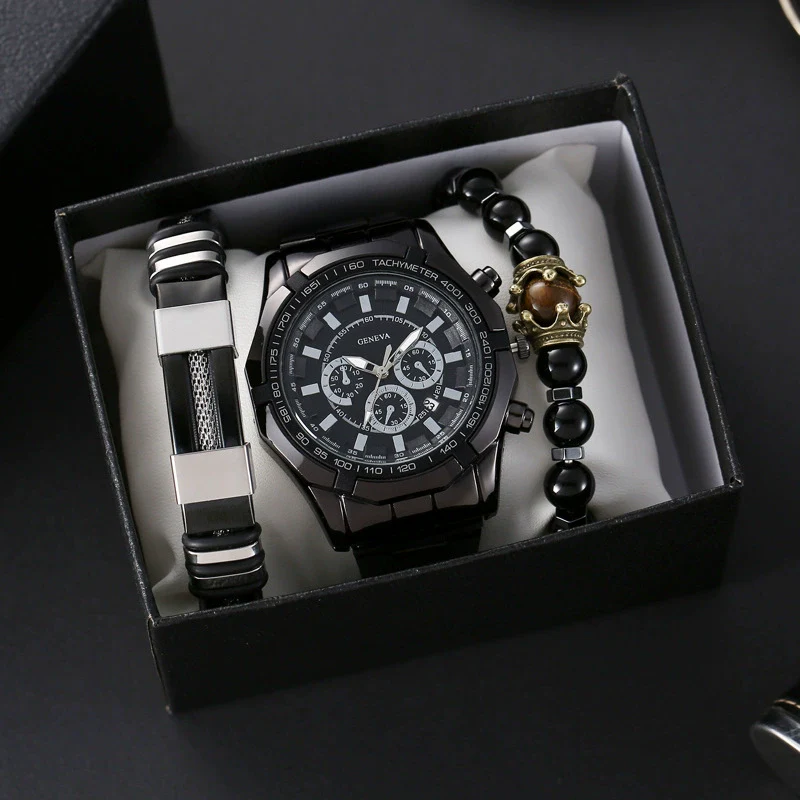 Wholesale Men's Alloy And Titanium Watch With Round Dial Pin Buckle Spiral Crown And Leisure Style - Image 3
