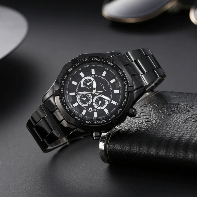 Wholesale Men's Alloy And Titanium Watch With Round Dial Pin Buckle Spiral Crown And Leisure Style - Image 6