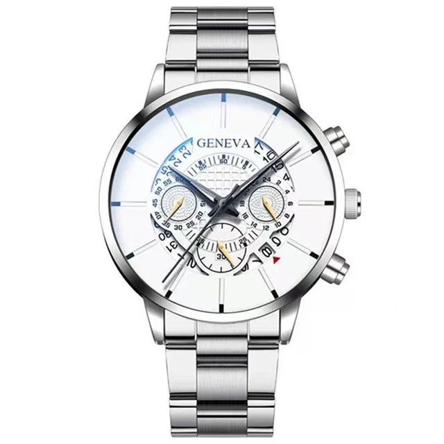 Wholesale Men's Alloy Iron Band Round Dial Leisure Quartz Watch - Image 19