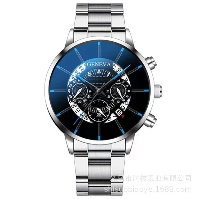 Wholesale Men's Alloy Iron Band Round Dial Leisure Quartz Watch - Image 3