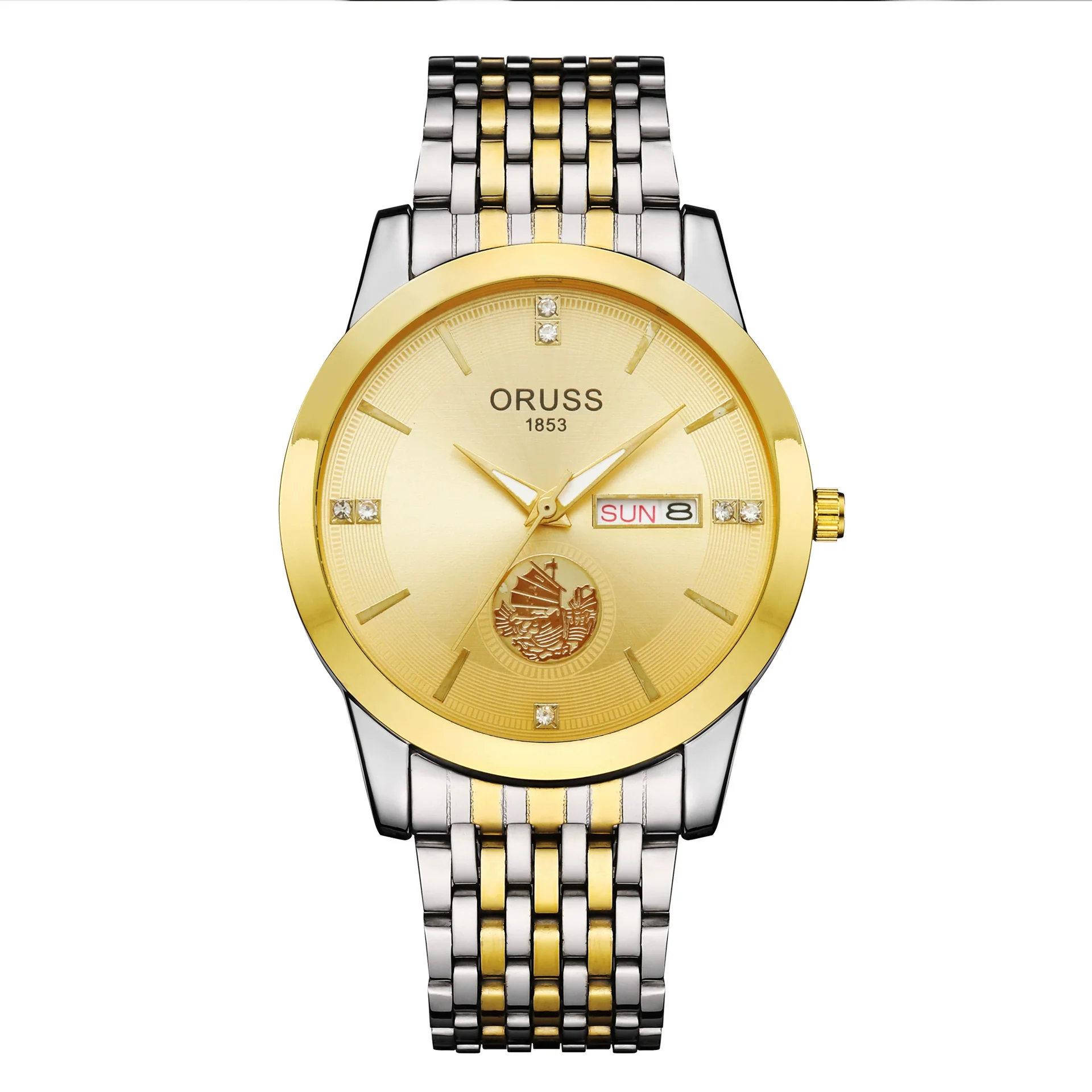 Wholesale Men's Alloy Waterproof Quartz Watch With Round Dial In Medieval Style - Image 5