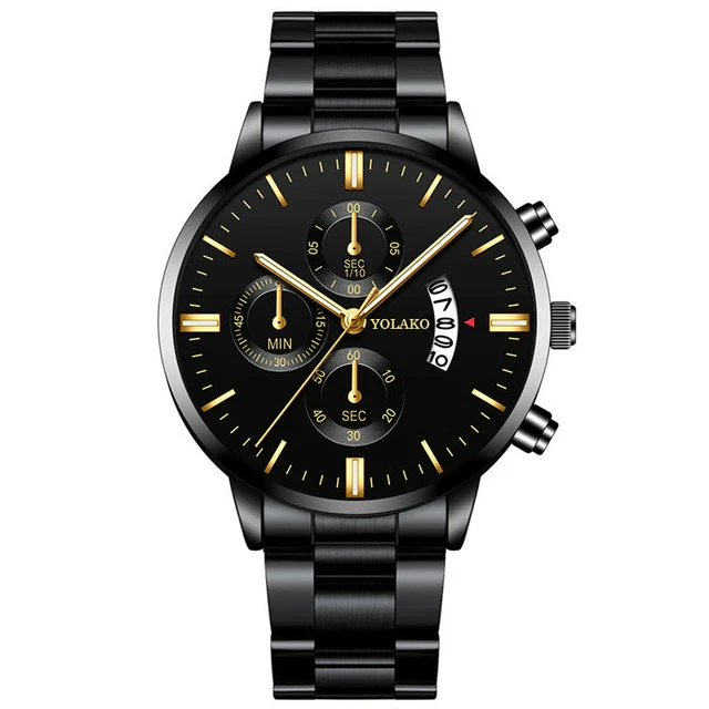 Wholesale Men's Business Style Calendar Watch With Alloy Strap And Round Dial - Image 4