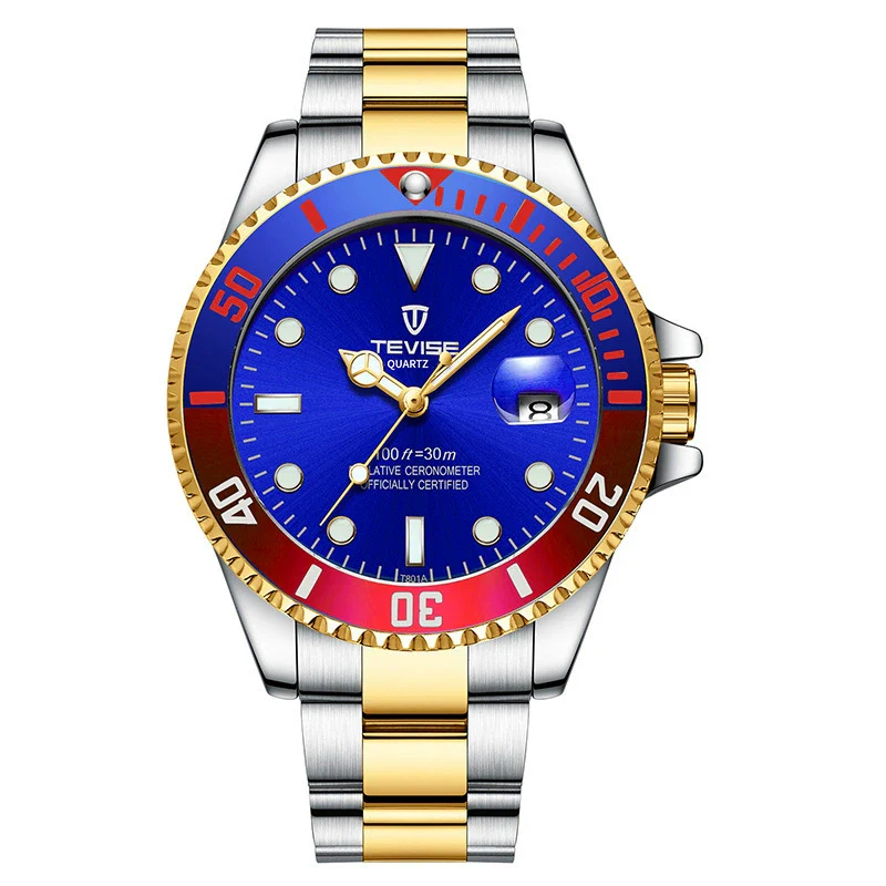 Wholesale Men's Casual Quartz Watch With Stainless Steel Strap And Round Dial - Image 3