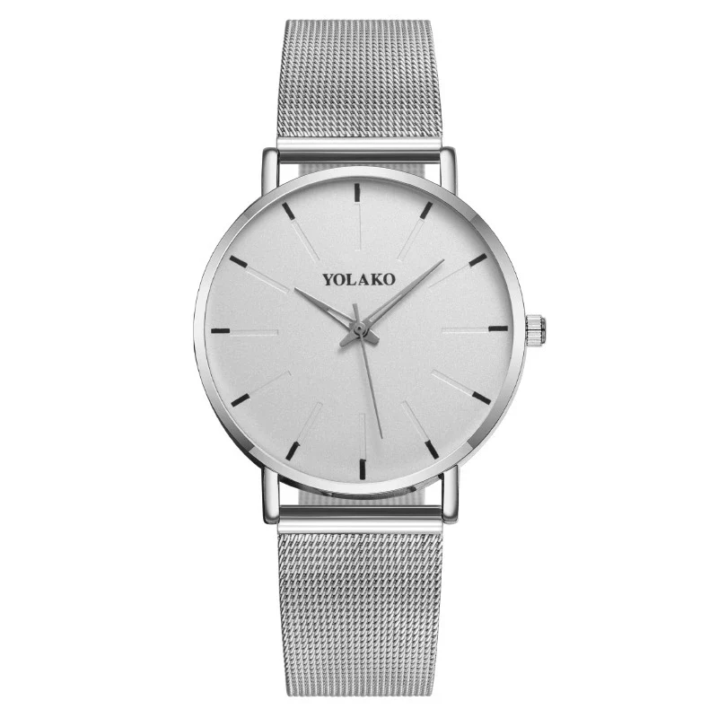 Wholesale Men's Fashion Quartz Watch Metal Milan Mesh Belt Round Dial - Image 6