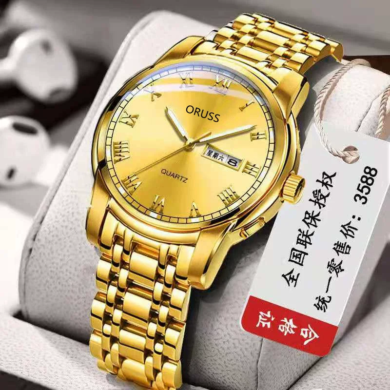 Wholesale Men's Fashion Quartz Watch Steel Case And Strap Round Dial Mineral Strengthened Glass Mirror - Image 11