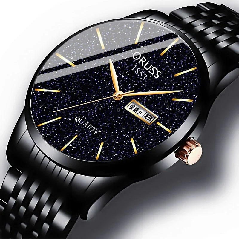 Wholesale Men's Fashion Watch Alloy Case And Strap Round Dial Mineral Strengthened Glass Mirror Quartz Movement Waterproof Calendar - Image 4