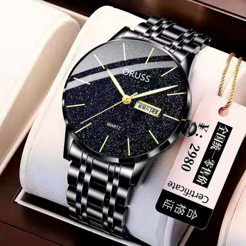 Wholesale Men's Fashion Watch Alloy Case And Strap Round Dial Mineral Strengthened Glass Mirror Quartz Movement Waterproof Calendar - Image 7