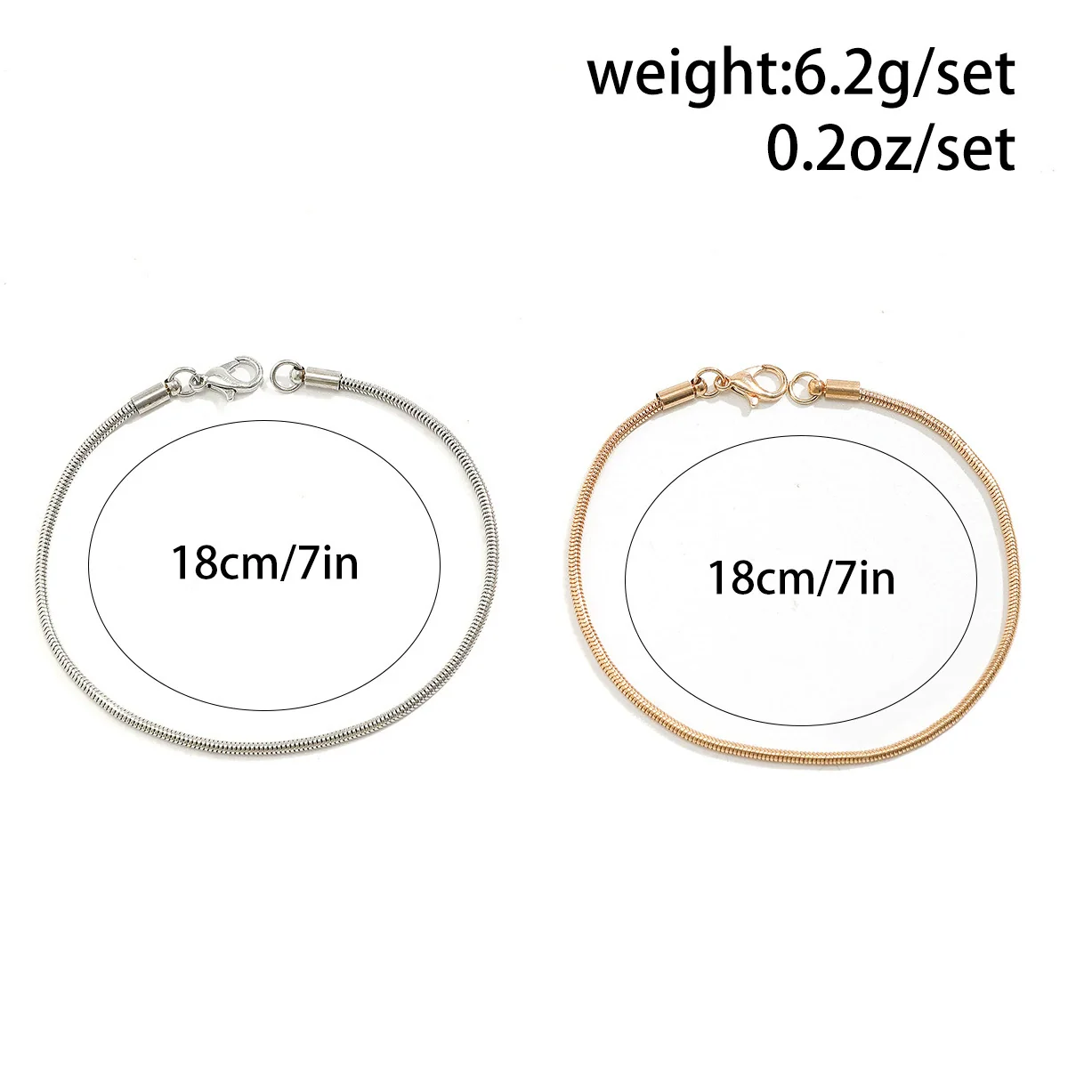 Wholesale Men's Hip Hop Style Double Layer Snake Bone Chain Bracelet Copper Electroplated - Image 6