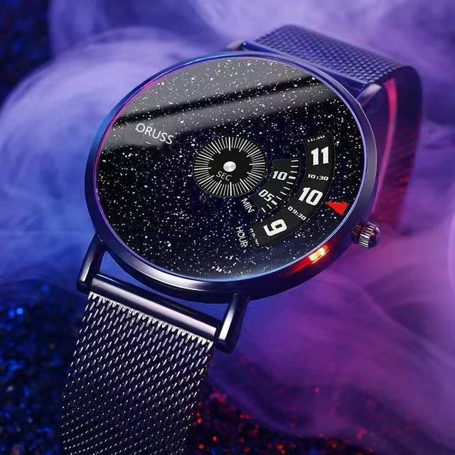 Wholesale Men's Leisure Style Steel Automatic Movement Waterproof Round Watch