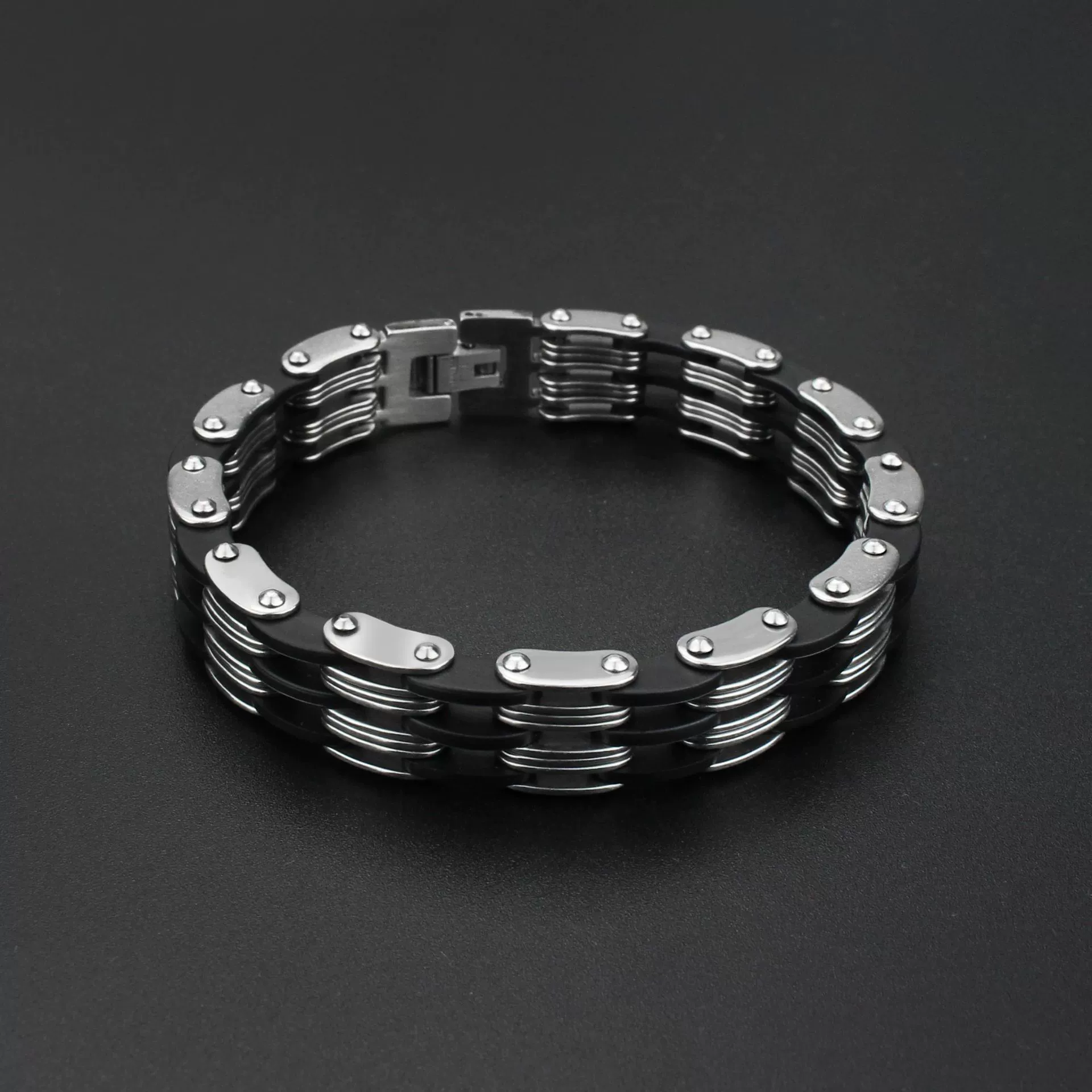 Wholesale Men's Titanium Steel Bracelets Geometric Original Design Polished - Image 2
