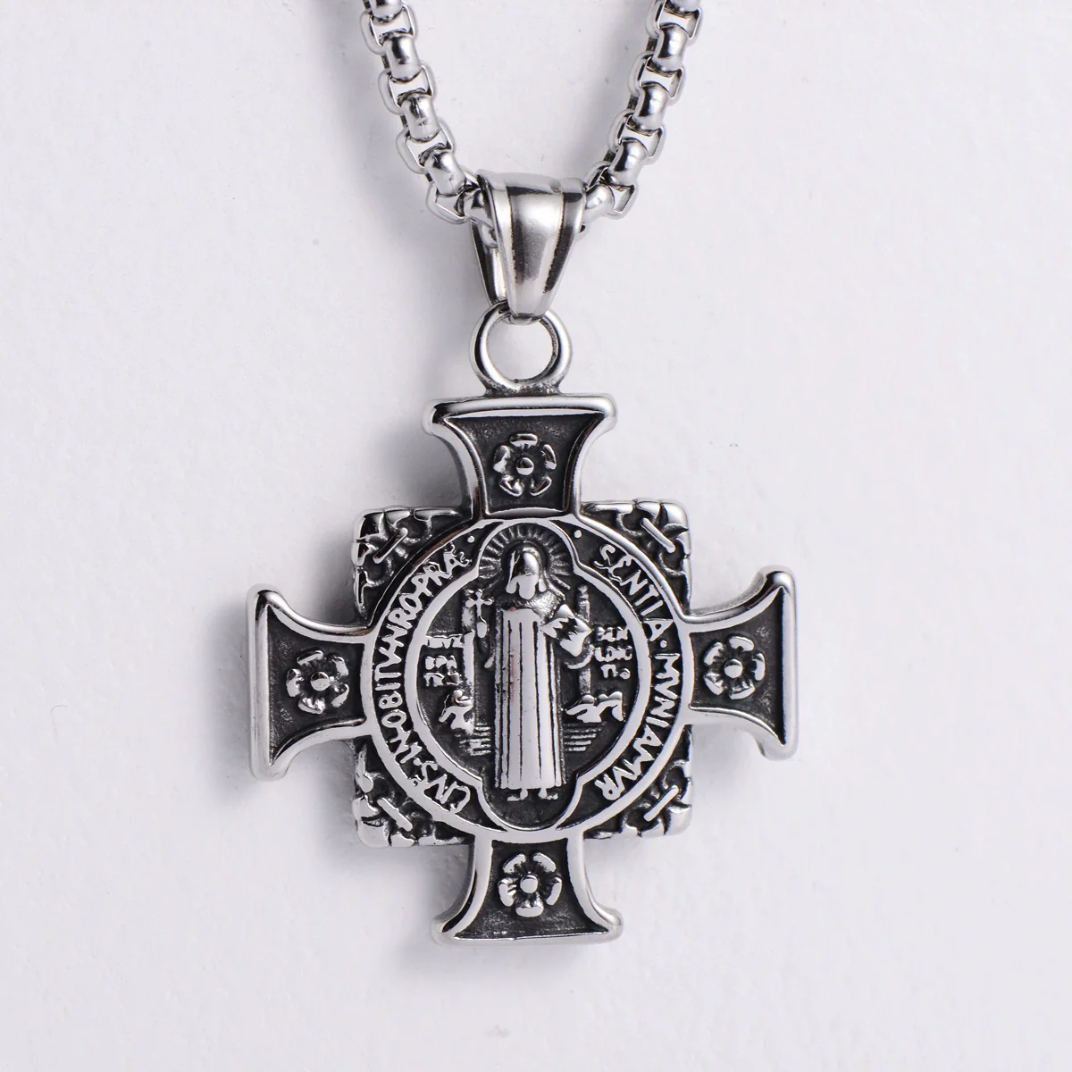 Wholesale Men's Titanium Steel Casting Pendant With Cartoon Characters Pattern - Image 6