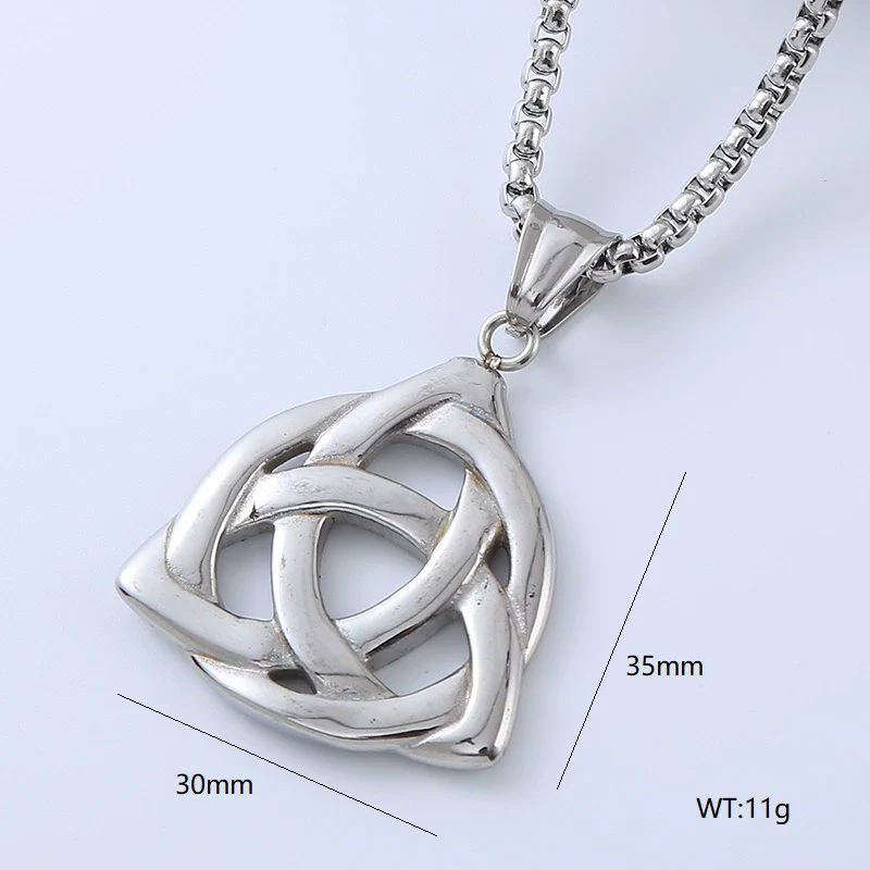 Wholesale Men's Titanium Steel Punk Style Geometric Jewelry With Polishing Treatment - Image 8
