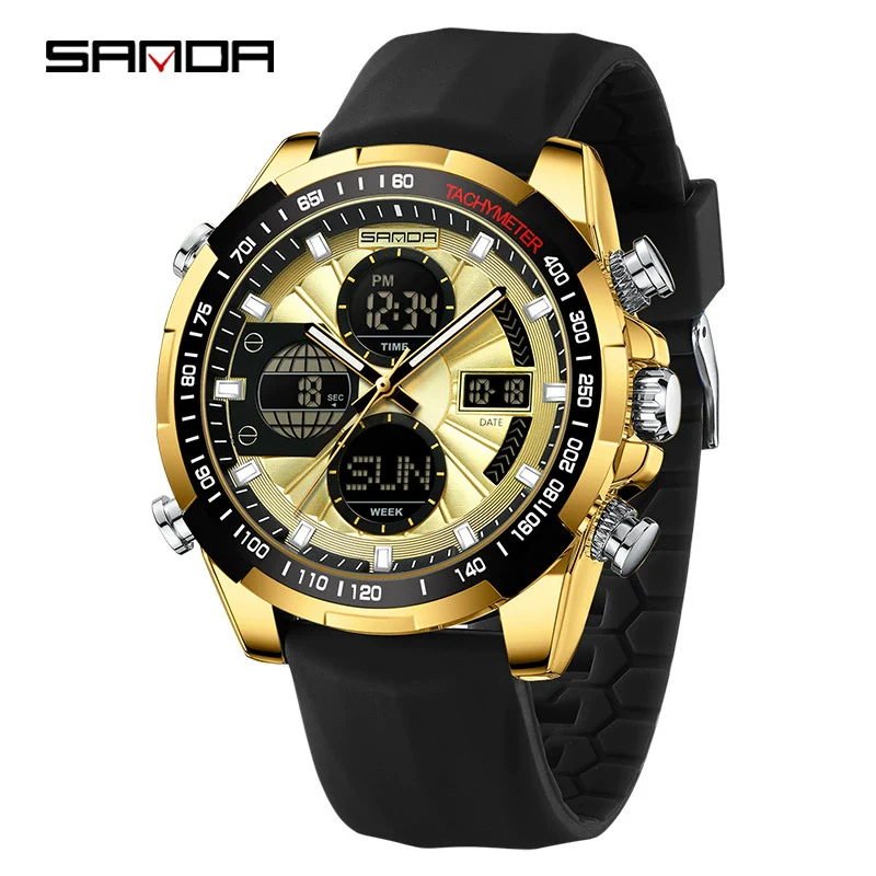 Wholesale Men's Watch Zinc Alloy Round Dial Waterproof Multifunctional Sporty Fashion Light Luxury Style - Image 5
