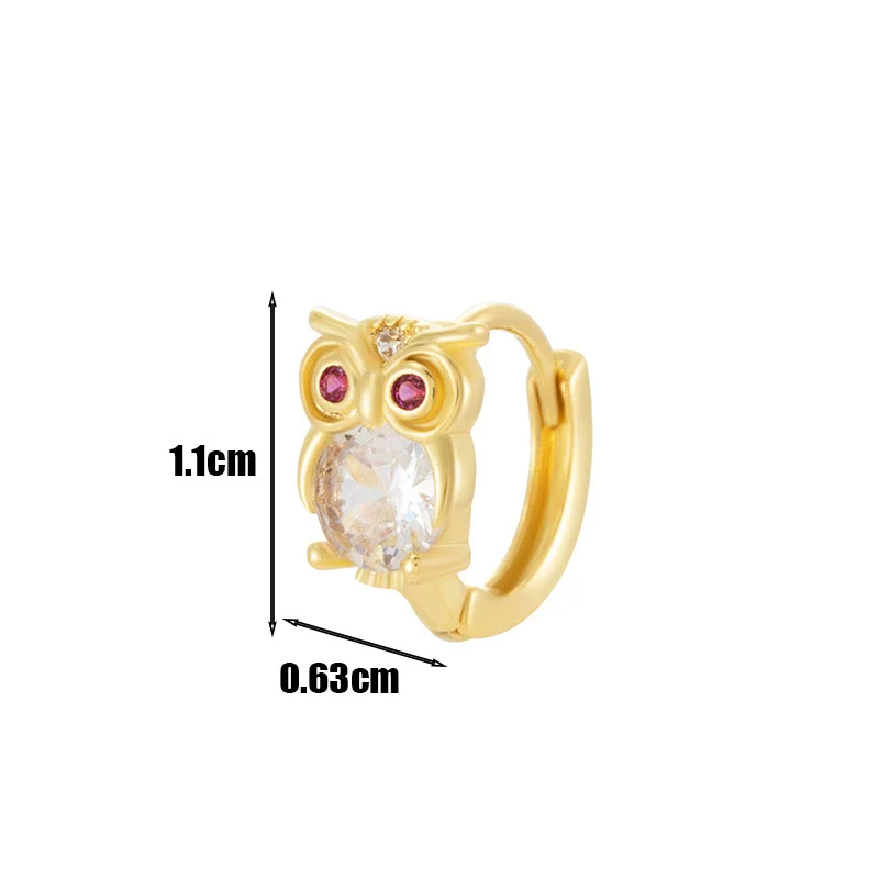 Wholesale Metal Animal Zodiac Electroplated Piercing Earrings For Women - Image 13