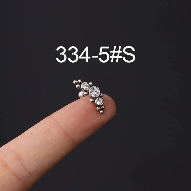 Wholesale Metal Geometric Natural Style Electroplated Stainless Steel Puncture Earrings - Image 10