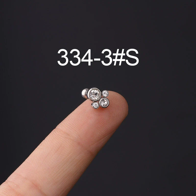 Wholesale Metal Geometric Natural Style Electroplated Stainless Steel Puncture Earrings - Image 8