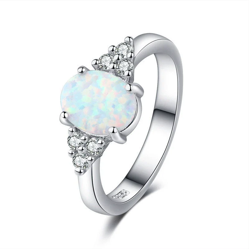Wholesale Metal Geometric Pattern Women's Diamond Rings Jewelry - Image 6